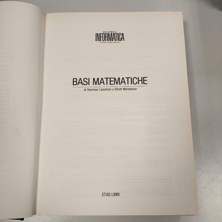 Enciclopedia Informatica Fondamenti e Applicazioni 1987