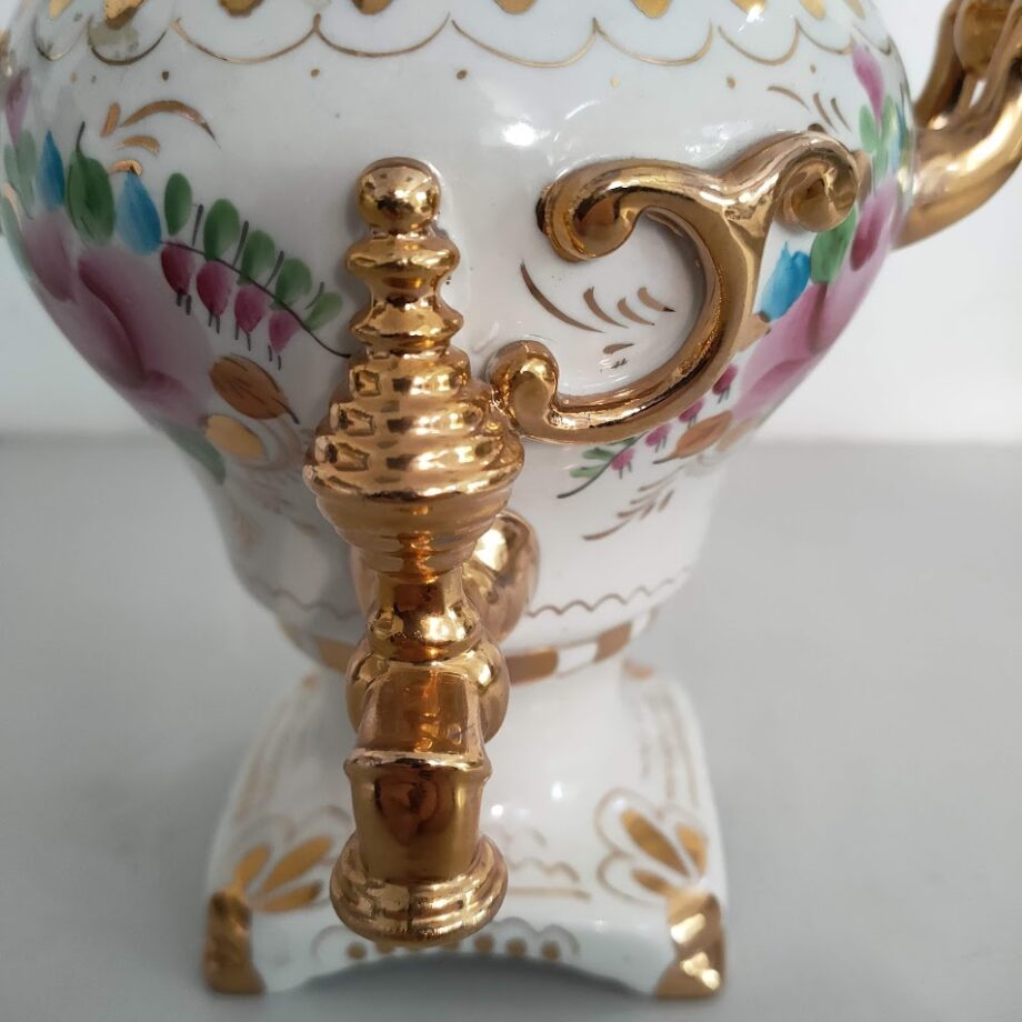 "GZHEL Samovar" in Porcellana Russa Vintage Metà Anni'50