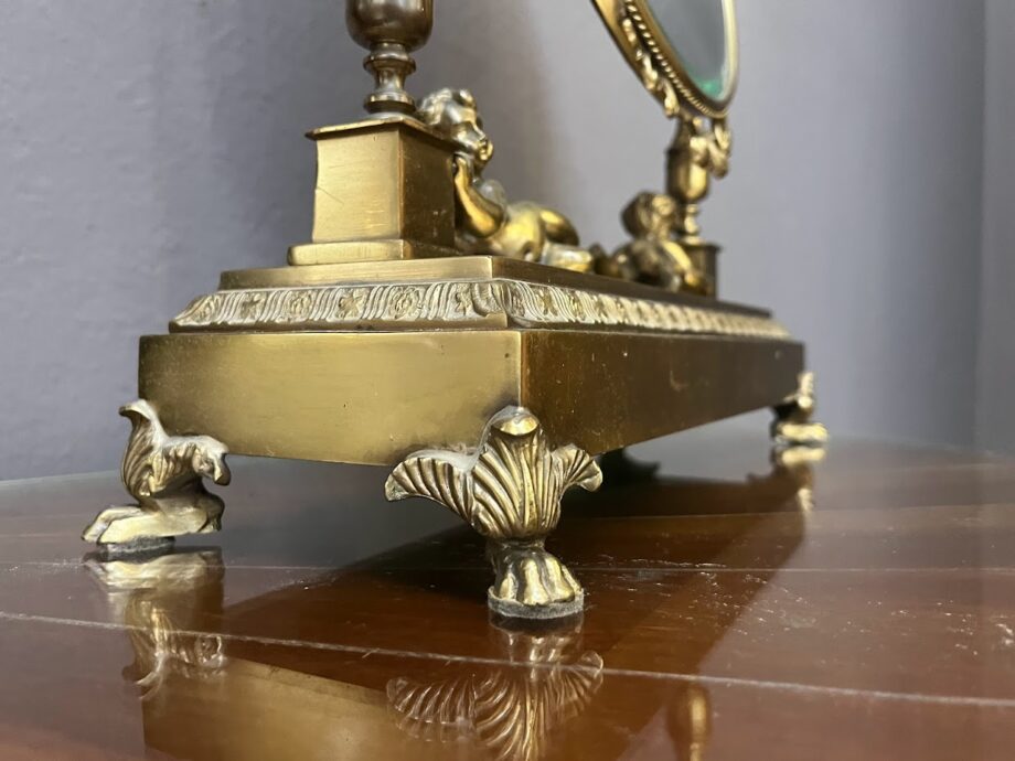 Specchio da tavolo in ottone