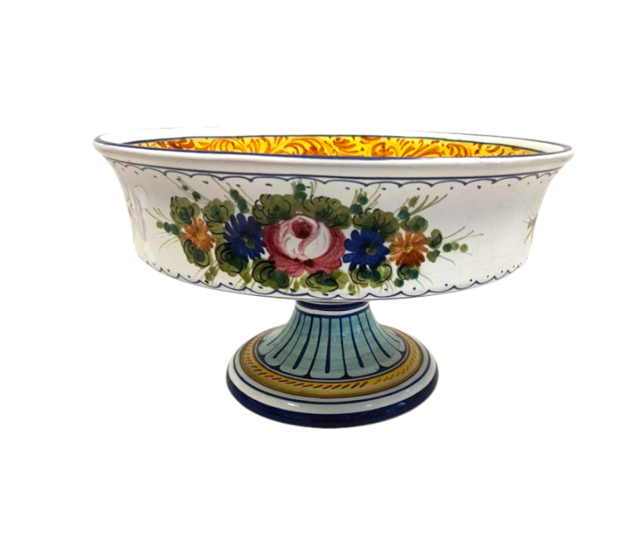 Centrotavola/Portafrutta in Ceramica "Deruta" Vintage Anni '80