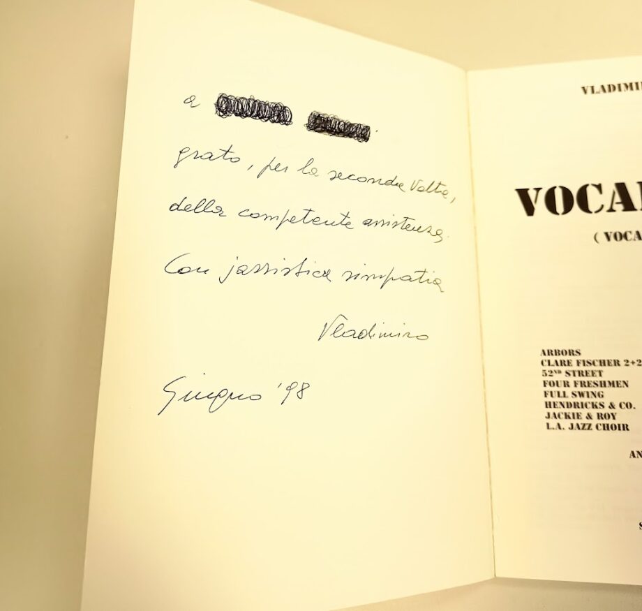Libro "Vocalese 2" Vladimiro Lupi SATE Ferrara 1998