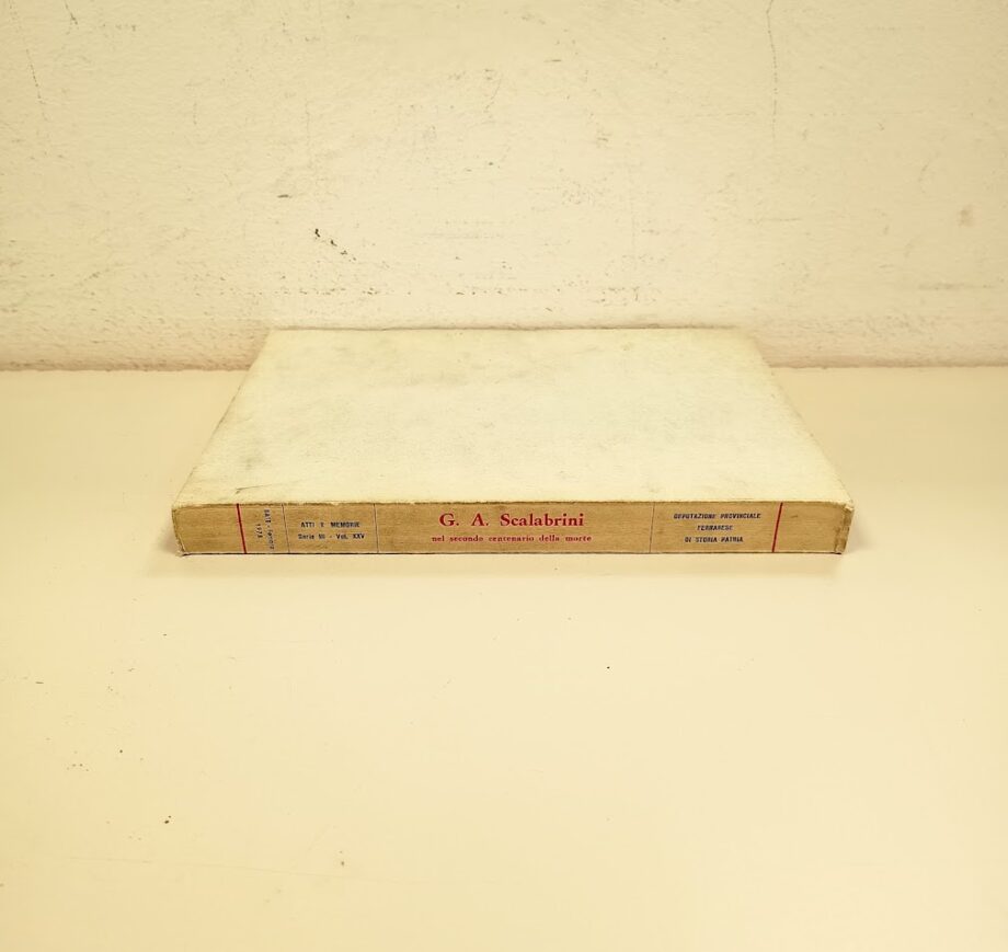 Libro Giuseppe Antenore Scalabrini 1978