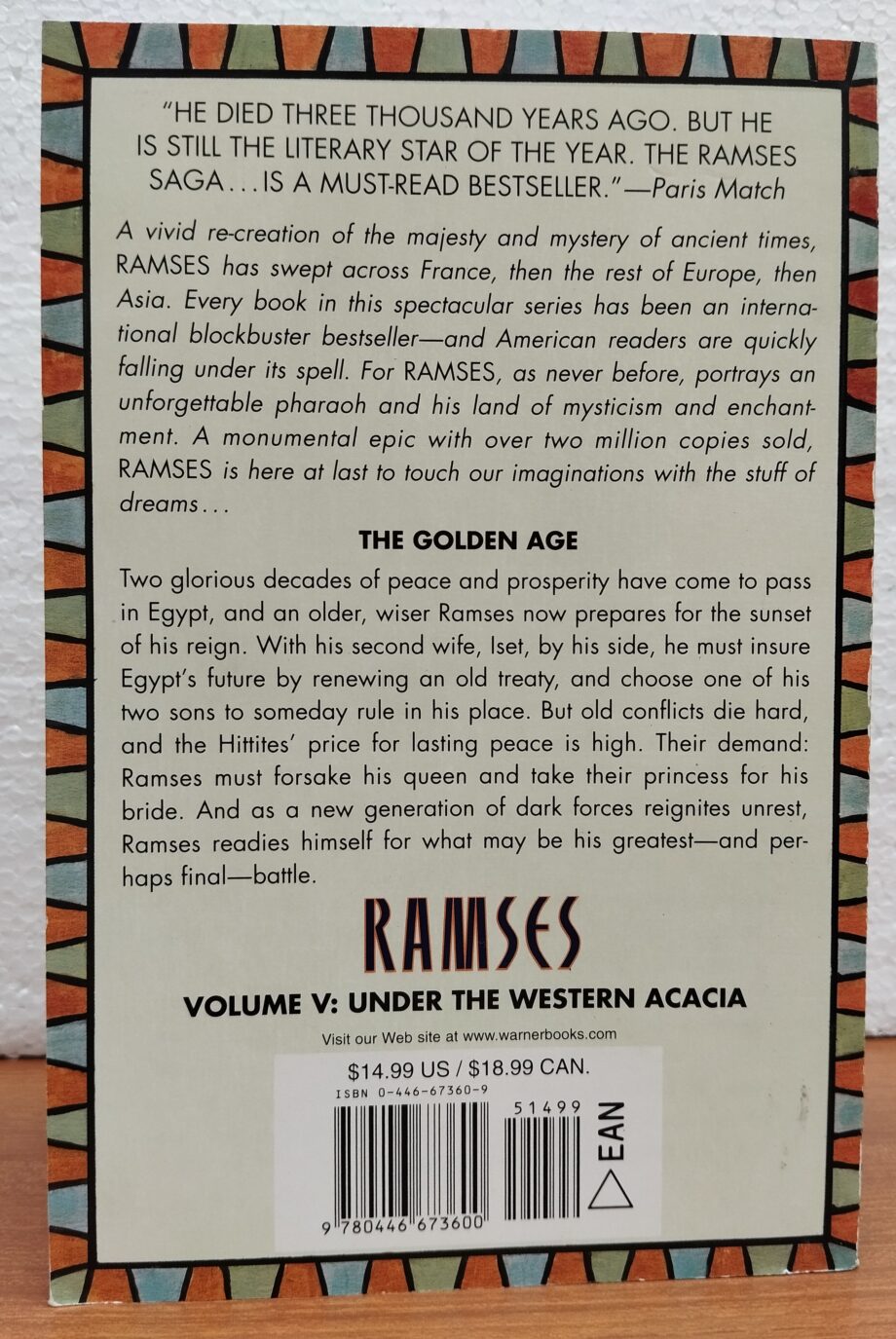 libro Ramses di Christian Jacq Vol V del 1999
