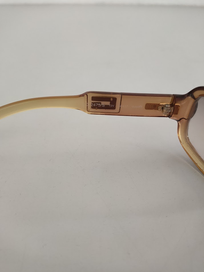 Occhiali Sole Colore Ambra Gucci GG 2475/S Anni '90