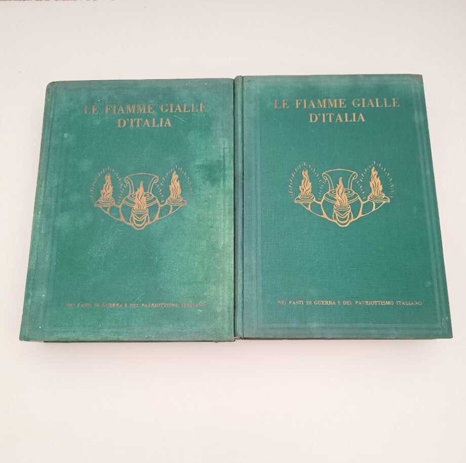 Libro Le fiamme gialle d'Italia Vol. I e II Luigi Alfieri 1930