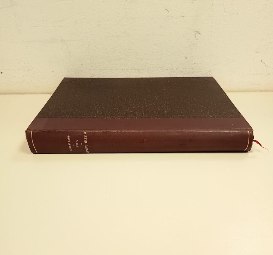 Libro vita di Giuseppe Mazzini Edoardo Sonzogno 1886