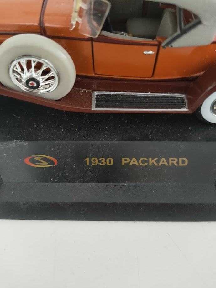 Modellino in Plastica, Metallo "Packard 1930" di Colore Marrone Vintage Ani '90