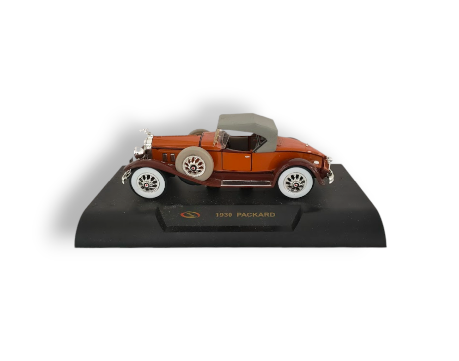 Modellino in Plastica, Metallo "Packard 1930" di Colore Marrone Vintage Ani '90