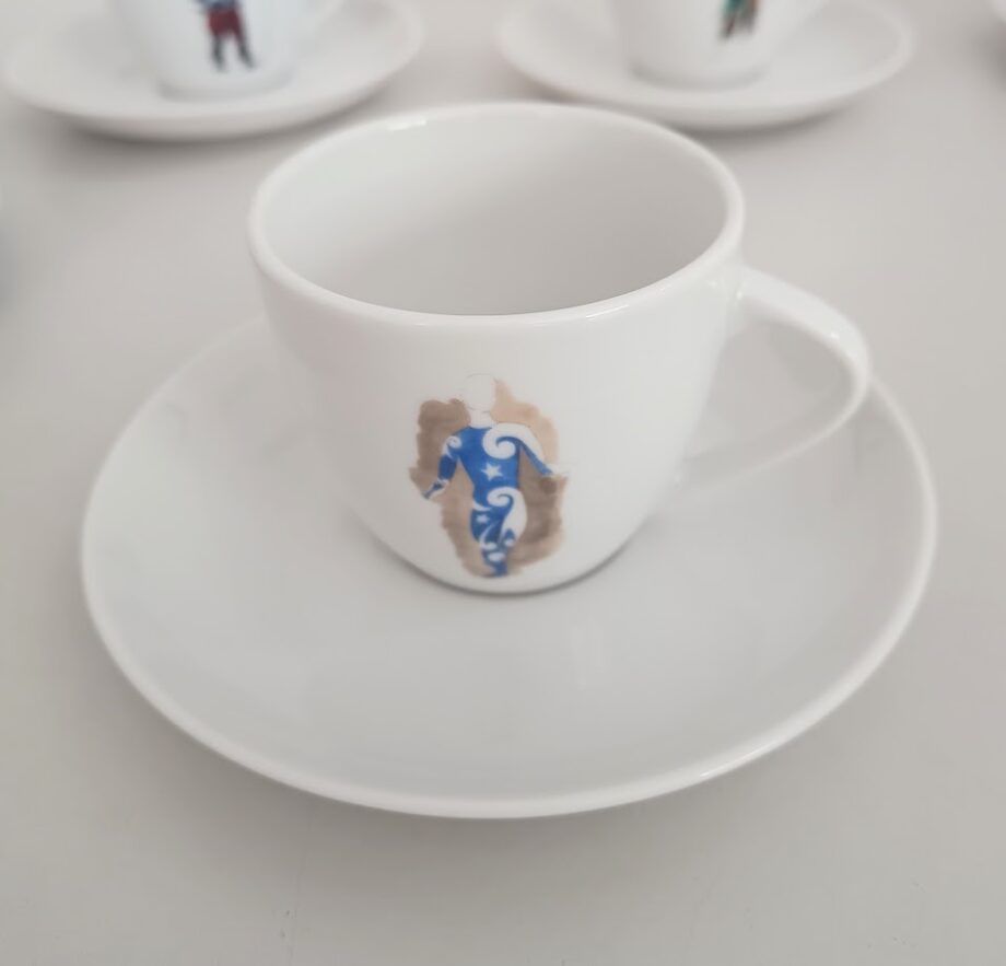 Set 4 tazzine Bohemia Edizione Picasso 2005
