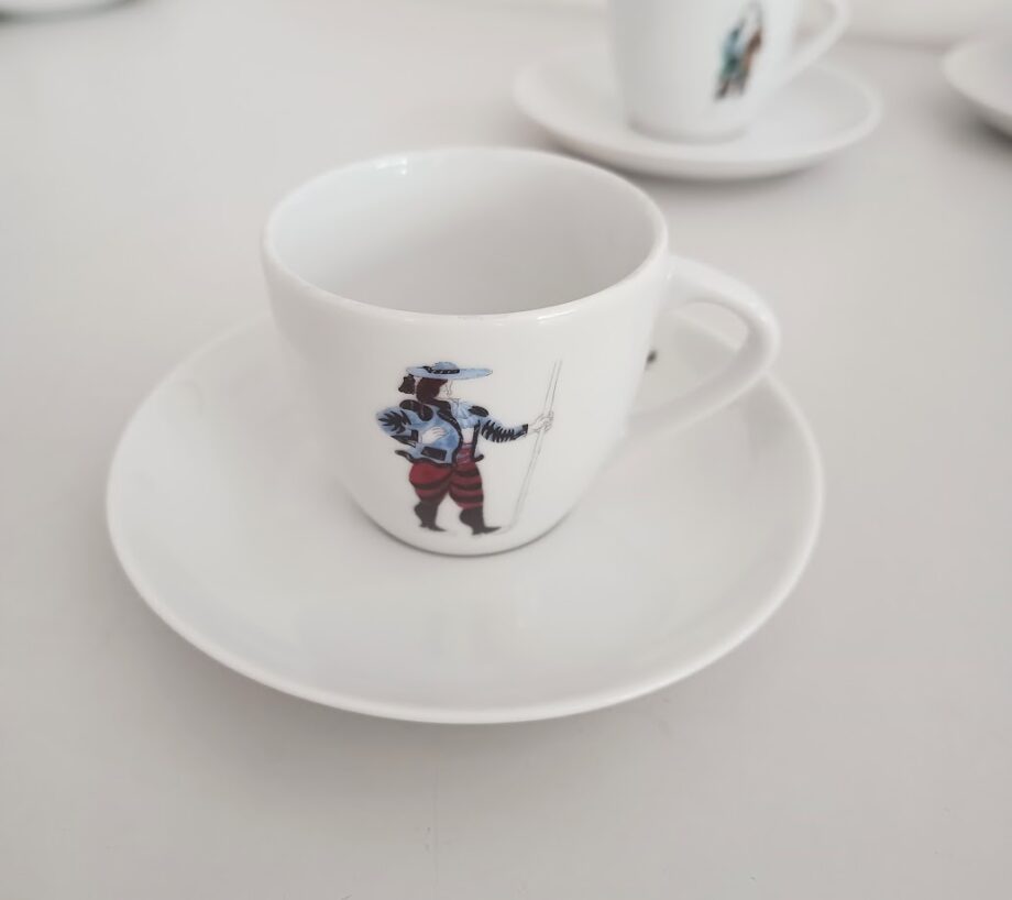 Set 4 tazzine Bohemia Edizione Picasso 2005