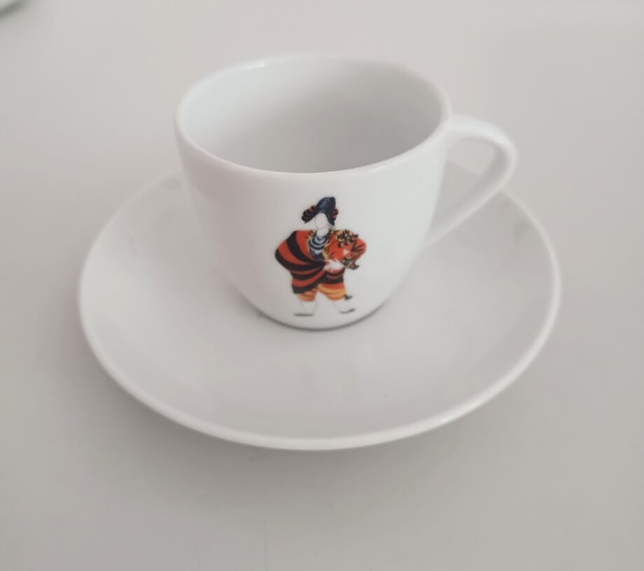 Set 4 tazzine Bohemia Edizione Picasso 2005