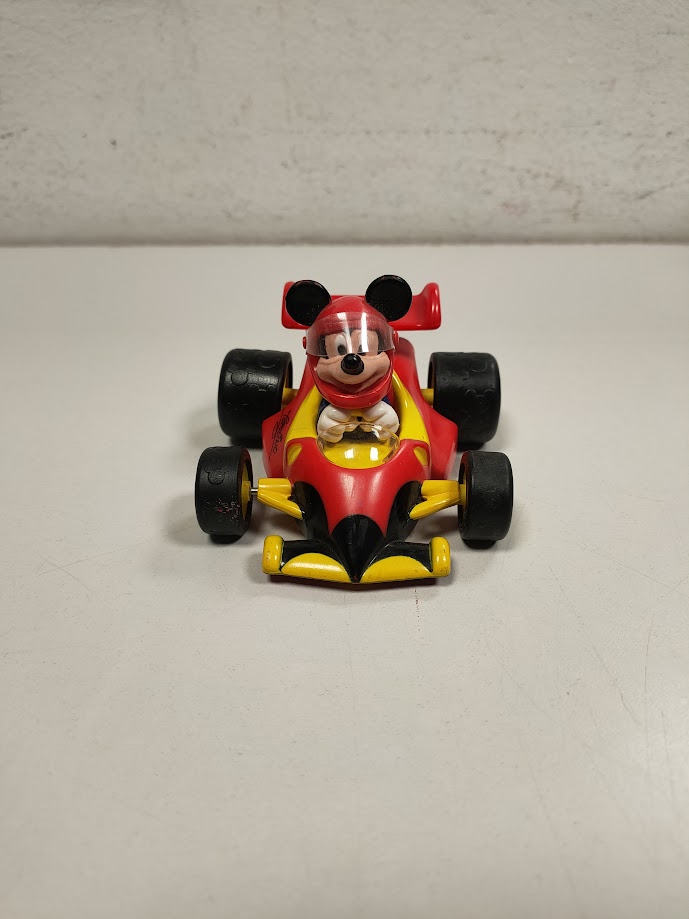 Macchina Giocattolo "Topolino F1" in Plastica Multicolore Vintage Anni '2000