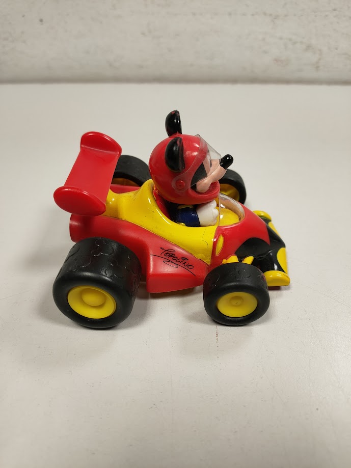 Macchina Giocattolo "Topolino F1" in Plastica Multicolore Vintage Anni '2000