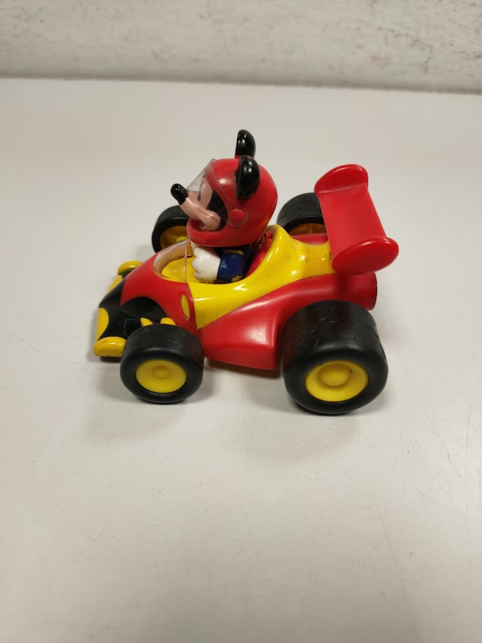 Macchina Giocattolo "Topolino F1" in Plastica Multicolore Vintage Anni '2000