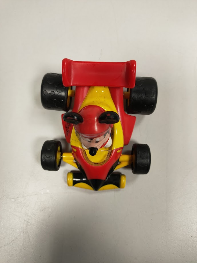 Macchina Giocattolo "Topolino F1" in Plastica Multicolore Vintage Anni '2000