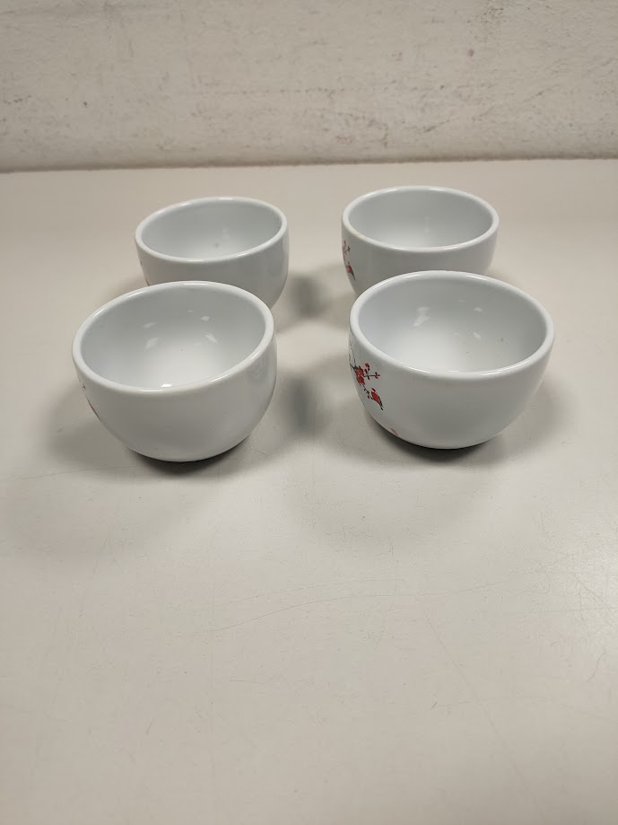 Set da Te Coreano in Porcellana Prodotto da "La Via del Te" Vintage Anni '90