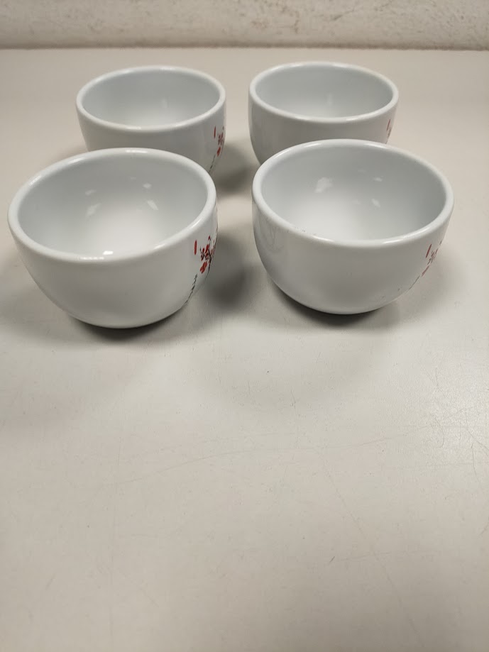 Set da Te Coreano in Porcellana Prodotto da "La Via del Te" Vintage Anni '90