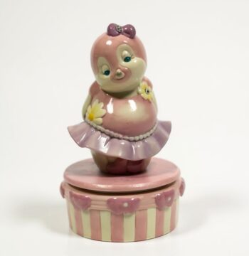 Carillon in Porcellana "Gianmarco Venturi" Raffigurante Ballerina Vintage Anni '80