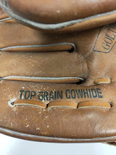 Guanto da Baseball in Pelle di Colore Marrone "Golden Eagle" Vintage Anni '90