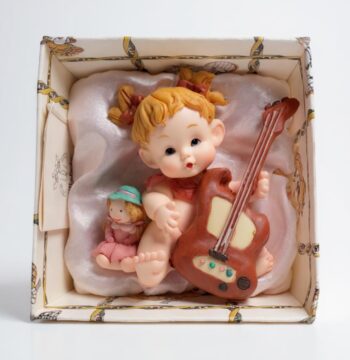 Bambolina in Ceramica "Sweet Baby" Collezione Vintage Anni '80