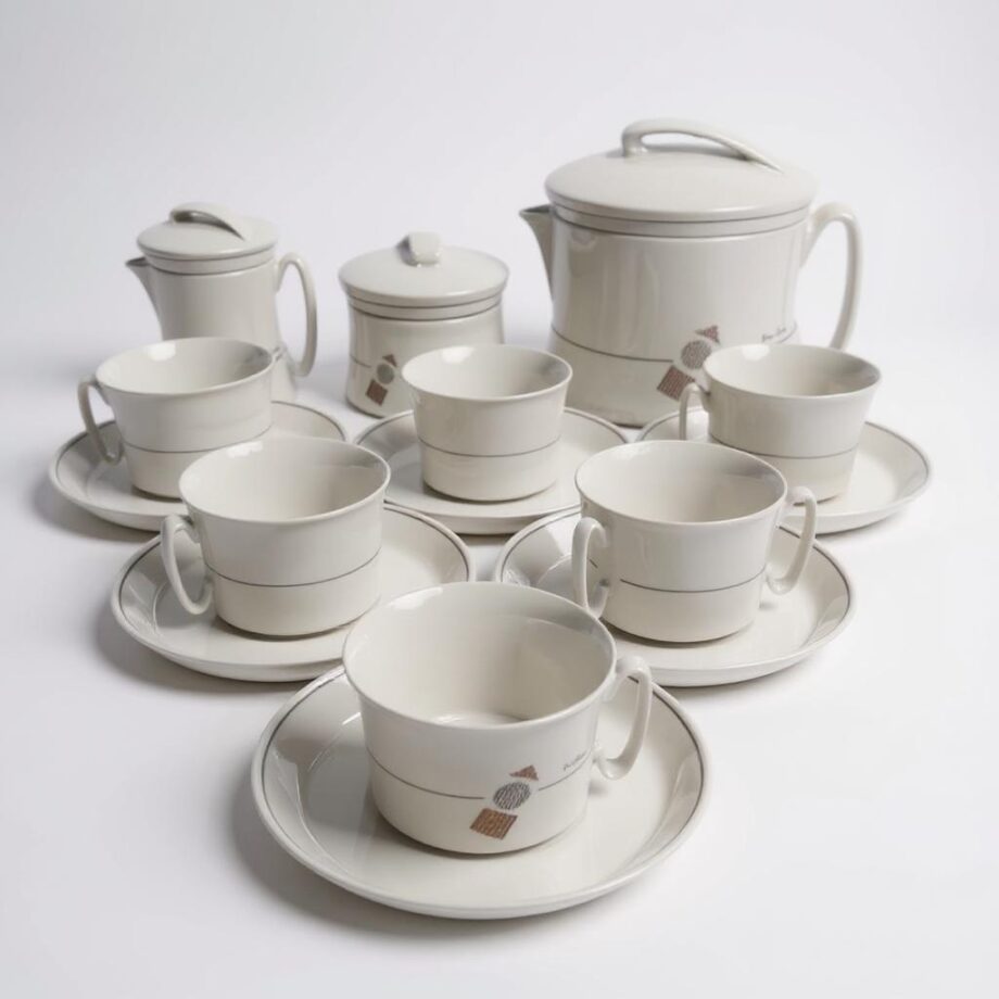 Set da Tè in Porcellana "Pierre Cardin" Vintage Anni '90