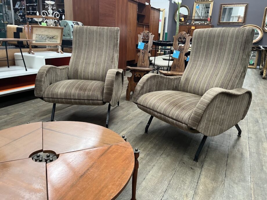 Poltrona reclinabile anni '70 stile Zanuso
