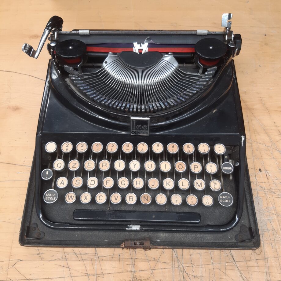 Macchina da Scrivere Portatile Ico Olivetti MP1