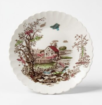 Piatto in Ceramica Johnson Bros Bowl Spring Vintage Anni '60