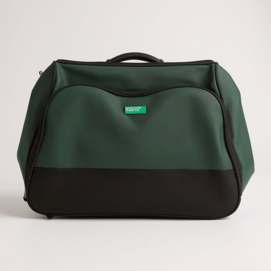 Borsa da Viaggio "Benetton" di Colore Verde