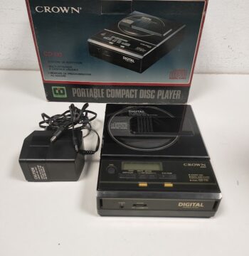 Crown CD-110 Portable Compact Disc Player Vintage Anno 1987