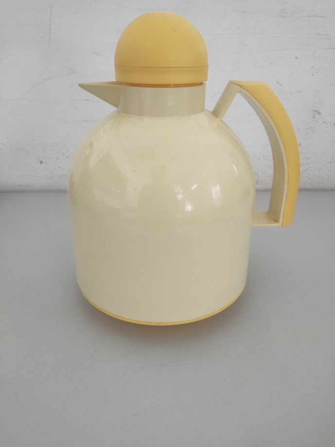 Thermos Caraffa Guzzini di Colore Beige/Giallo Vintage