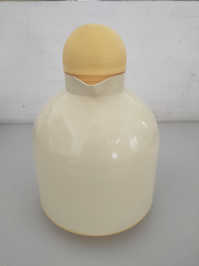 Thermos Caraffa Guzzini di Colore Beige/Giallo Vintage