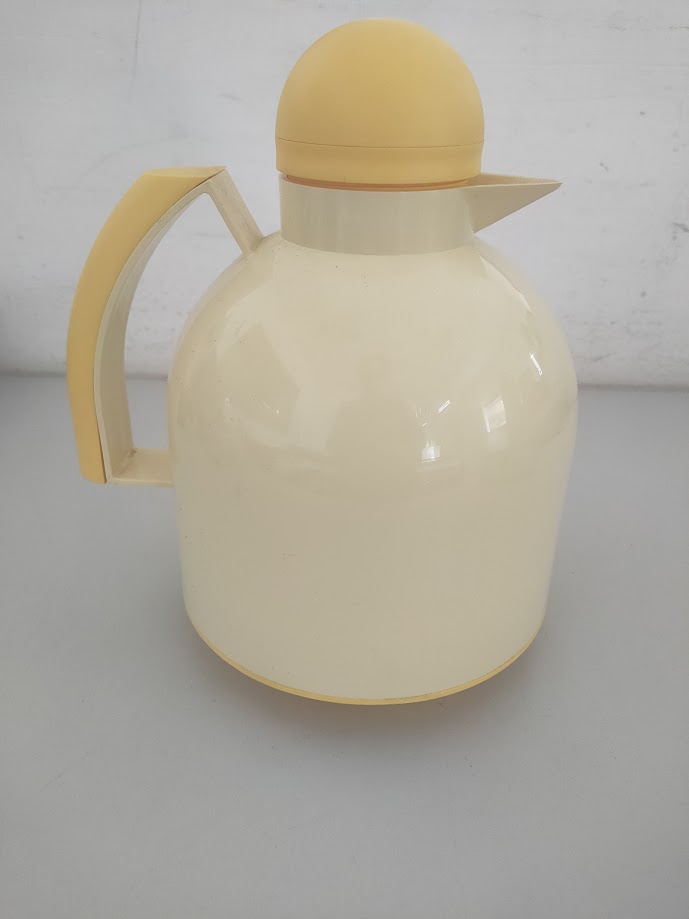 Thermos Caraffa Guzzini di Colore Beige/Giallo Vintage