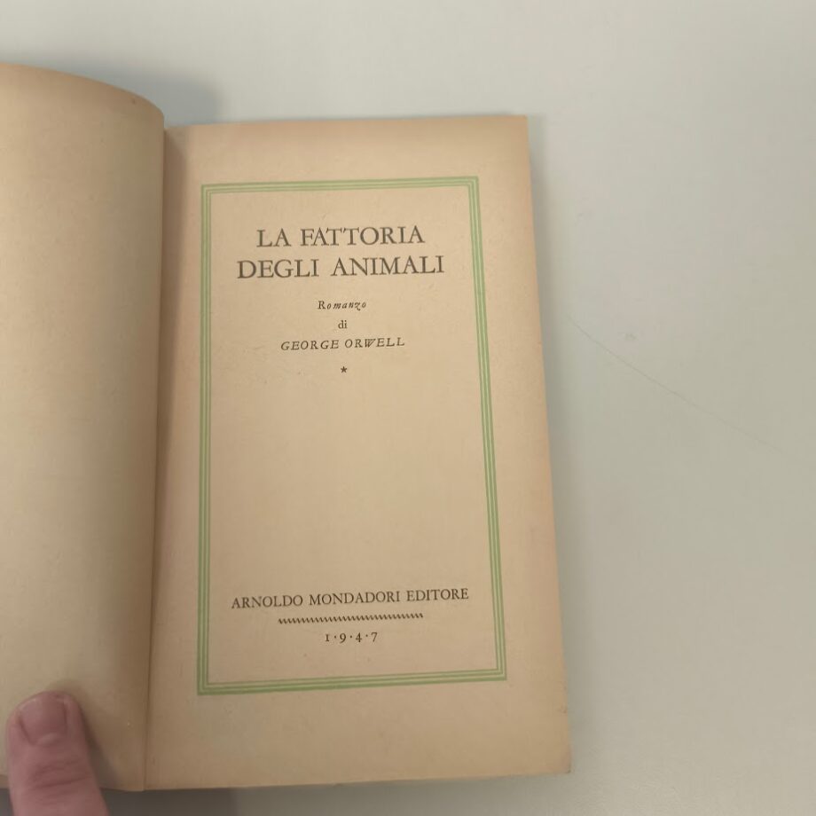 Libro George Orwell La fattoria degli animali