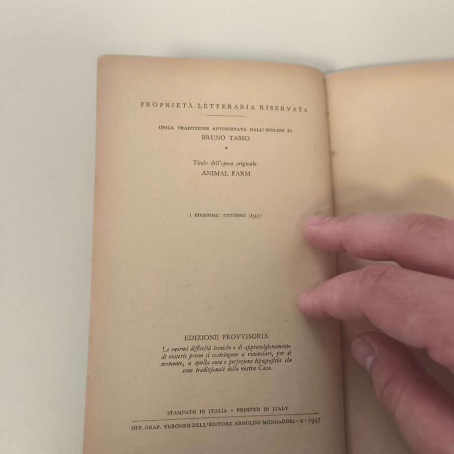 Libro George Orwell La fattoria degli animali