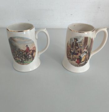 2 Mug boccali in ceramica vintage Sadler