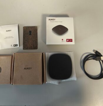 Caricabatterie wireless Aukey Graphite LC-C5