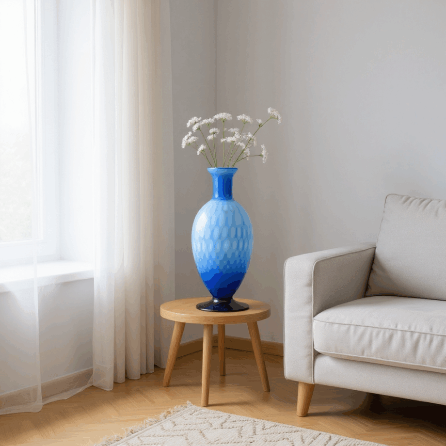 Vaso in vetro Murano anni '70-80
