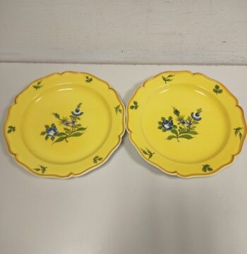 2 Piatti in Ceramica Lavorati a Mano "Tiffany & CO"