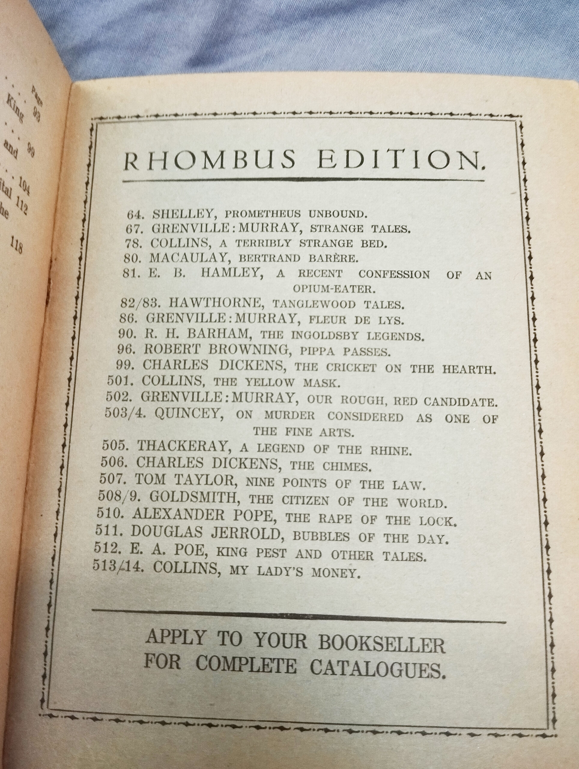Libro The Rose and The Ring di Thackeray