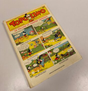Fumetto cartonato Topolino la gallina di Compar Caprone