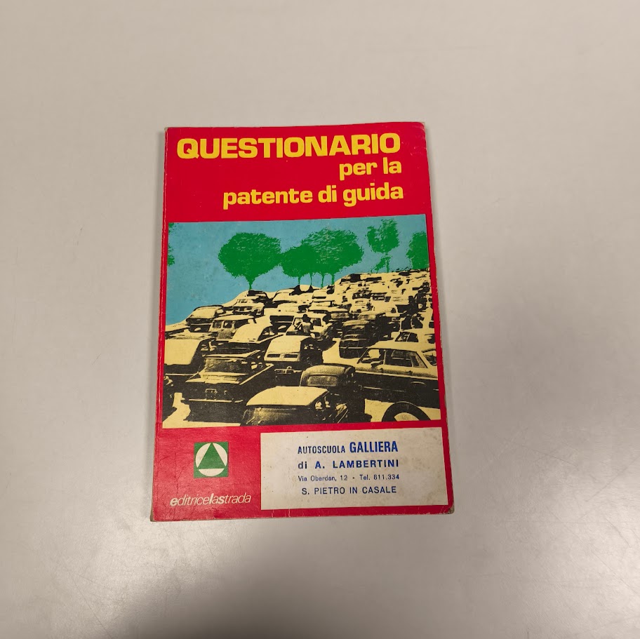 Questionario per la patente di guida editrice la strada 1984