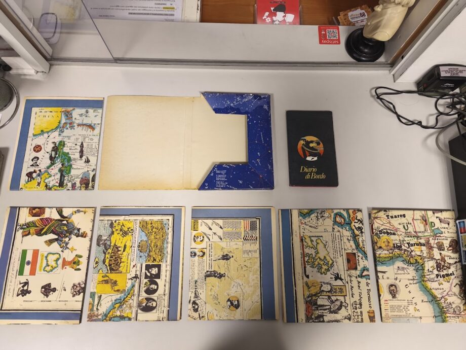 Raccolta 6 mappe Corto Maltese + diario di bordo "Le mappe dell' avventura"