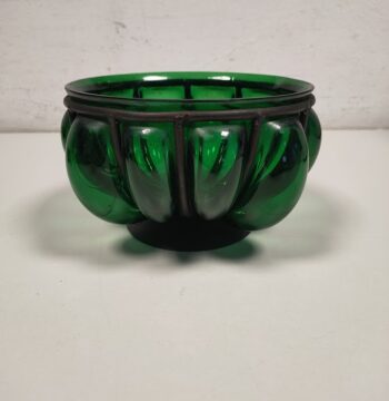 Vaso in Vetro Verde Anni '60