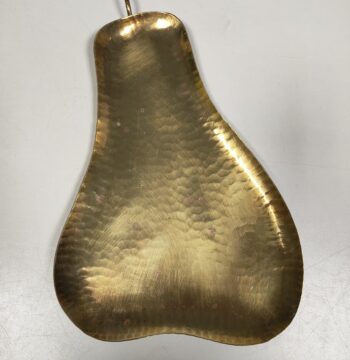 Vassoio in Bronzo Vintage Porta Monete a Forma di Pera