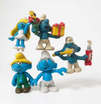 Lotto 5 Puffi Personaggi Anno 2008