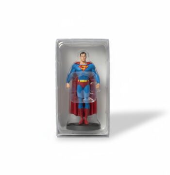 Statuina in metallo Superman con scatola