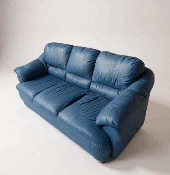 Divano (blue) in pelle