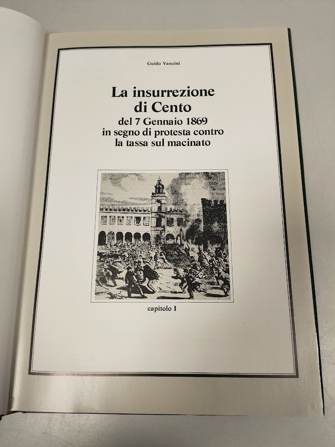 Libro Frammenti di Storia Centese Guido Vancini 1895