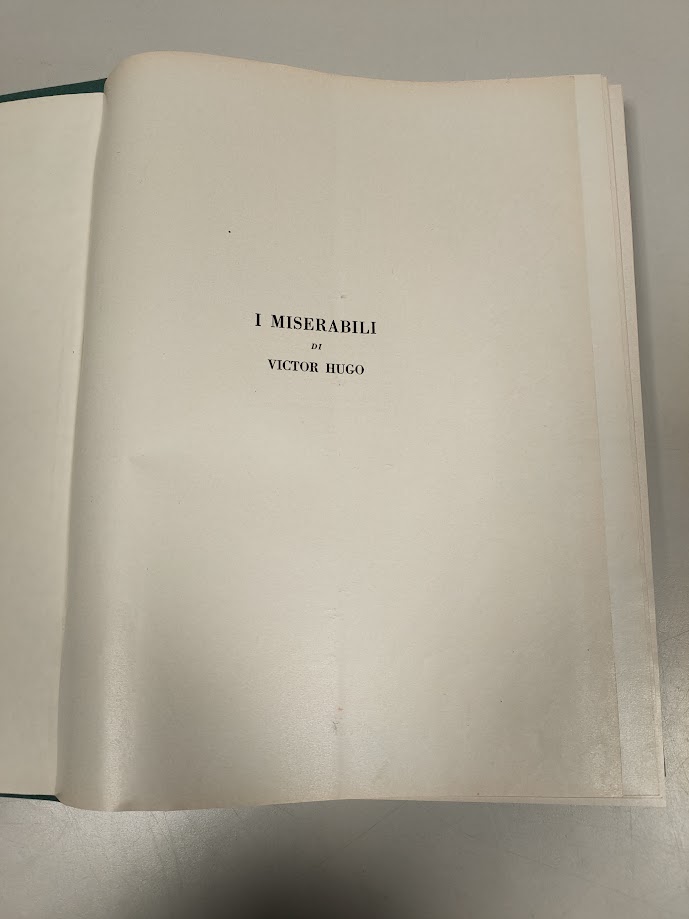 Libro I Miserabili ED. Palazzi Victor Hugo 1966